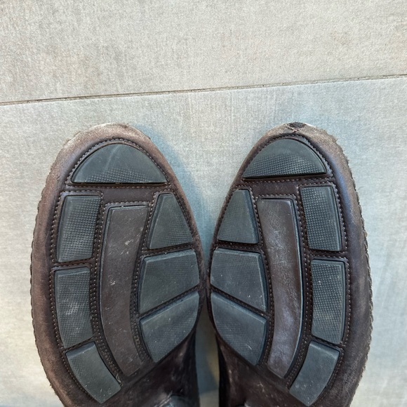 Bruno Magli Brown Leather Moccasin Drivers - 13 - Picture 7 of 8